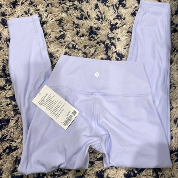 NWT Lululemon Wunder Under HR  High-Rise Tight 25” Pastel Blue - Luxtreme Sz 4 - Picture 1 of 3